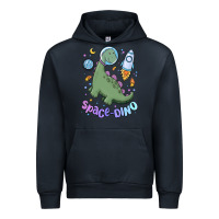 Navy space dino Urban Hoodie - MaliasSmallBusiness