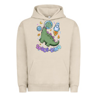 Pigment French Oak space dino Urban Hoodie - MaliasSmallBusiness