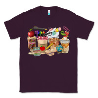 Plum Teacher Coffee Cups Classic Tee - FaDigitalArtStudio