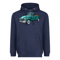 Navy western truck left 34 view Heavyweight Hoodie - FaDigitalArtStudio