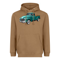 Toasted Coconut western truck left 34 view Heavyweight Hoodie - FaDigitalArtStudio
