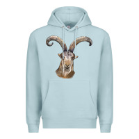 Blue Mist spanish goat face Premium Hoodie - LillyAllenDesigns