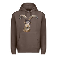 Coffee spanish goat face Premium Hoodie - LillyAllenDesigns
