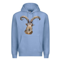 Colony Blue spanish goat face Premium Hoodie - LillyAllenDesigns