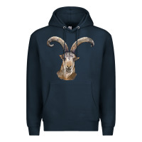 Navy spanish goat face Premium Hoodie - LillyAllenDesigns