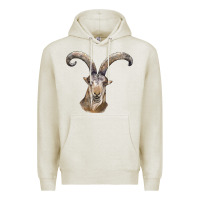 Oatmeal Heather spanish goat face Premium Hoodie - LillyAllenDesigns