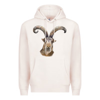 Pale Pink spanish goat face Premium Hoodie - LillyAllenDesigns
