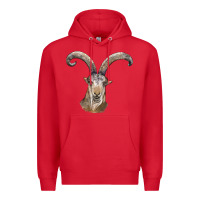 Red spanish goat face Premium Hoodie - LillyAllenDesigns