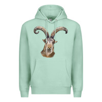 Seafoam spanish goat face Premium Hoodie - LillyAllenDesigns