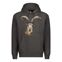 Smoke spanish goat face Premium Hoodie - LillyAllenDesigns