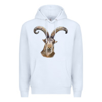 White spanish goat face Premium Hoodie - LillyAllenDesigns