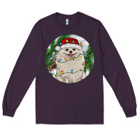 Plum Pomeranian And Farm Long Sleeve Tee - RanaPortraitStore