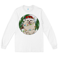 White Pomeranian And Farm Long Sleeve Tee - RanaPortraitStore