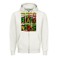 Oatmeal Heather unapologetically pretty black and educated nurse Zipper Hoodie - Zillion Design Studio