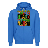 True Royal unapologetically pretty black and educated nurse Zipper Hoodie - Zillion Design Studio