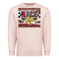 Pale Pink race life Premium Sweatshirt - JahusDesignShop
