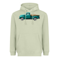 Matcha western truck left side view Heavyweight Hoodie - FaDigitalArtStudio