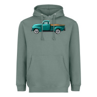 Sage western truck left side view Heavyweight Hoodie - FaDigitalArtStudio