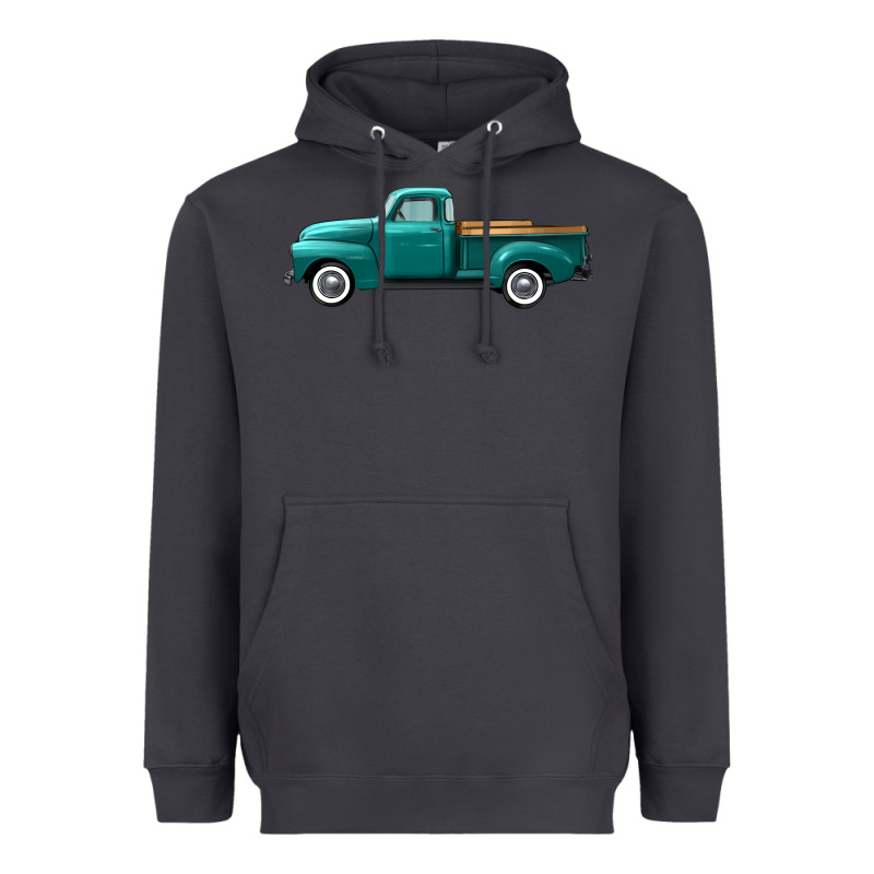 Western Truck Left Side View Heavyweight Hoodie by FaDigitalArtStudio | Teevron