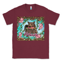 Burgundy mama bear haunting fish floral tumbler Classic Tee - RanaPortraitStore