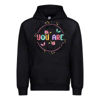 Black you are enough Urban Hoodie - MaliasSmallBusiness