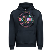 Navy you are enough Urban Hoodie - MaliasSmallBusiness