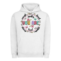 Pigment Lunar Rock you are enough Urban Hoodie - MaliasSmallBusiness