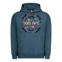Pigment Midnight Navy you are enough Urban Hoodie - MaliasSmallBusiness