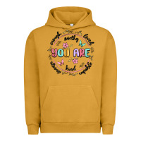 Pigment Peanut Butter you are enough Urban Hoodie - MaliasSmallBusiness