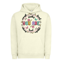Pigment Pistachio you are enough Urban Hoodie - MaliasSmallBusiness