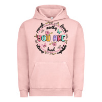 Pigment Salmon you are enough Urban Hoodie - MaliasSmallBusiness