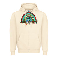 Sandshell gemstone christmas rainbow Zipper Hoodie - RanaPortraitStore