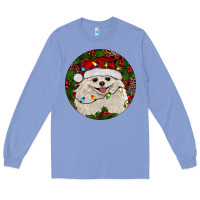 Colony Blue Christmas pomeranian Long Sleeve Tee - RanaPortraitStore