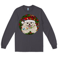 Smoke Christmas pomeranian Long Sleeve Tee - RanaPortraitStore