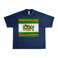 Navy st patricks one lucky heifer Urban Heavy Tee - Artiststas