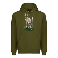 Army Green Kiko Goat Premium Hoodie - LillyAllenDesigns