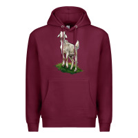 Burgundy Kiko Goat Premium Hoodie - LillyAllenDesigns
