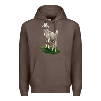 Coffee Kiko Goat Premium Hoodie - LillyAllenDesigns