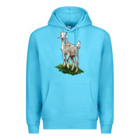 Ocean Blue Kiko Goat Premium Hoodie - LillyAllenDesigns