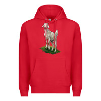 Red Kiko Goat Premium Hoodie - LillyAllenDesigns
