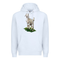 White Kiko Goat Premium Hoodie - LillyAllenDesigns