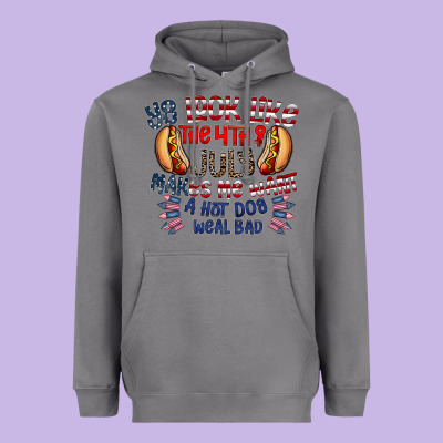You Look Like The 4th Of July Makes Me Want A Hot Dog Weal Bad Heavyweight Hoodie Designed By Cowhidedigitalart