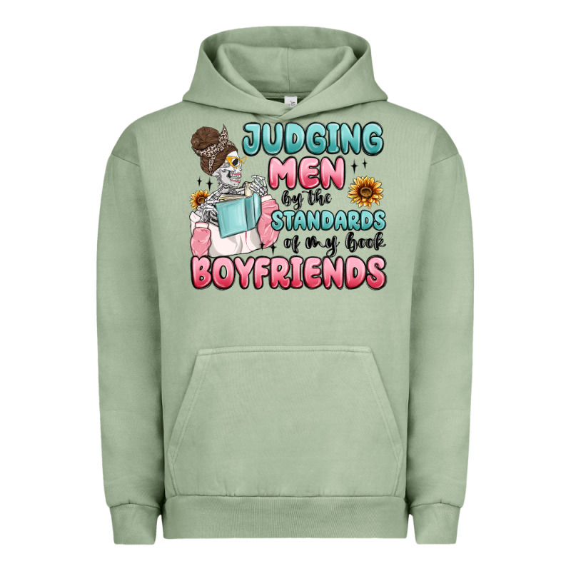 Judging Men By The Standards Of My Book Boyfriends Urban Hoodie by MaliasSmallBusiness | Teevron