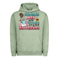 Pigment Oil Green judging men by the standards of my book boyfriends Urban Hoodie - MaliasSmallBusiness