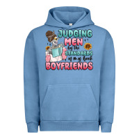 Pigment Pebble Blue judging men by the standards of my book boyfriends Urban Hoodie - MaliasSmallBusiness