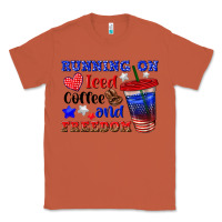 Copper running on iced coffe and freedom Classic Tee - texasbilliewilder