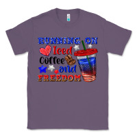 Lavender running on iced coffe and freedom Classic Tee - texasbilliewilder