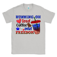 Moon Dust running on iced coffe and freedom Classic Tee - texasbilliewilder