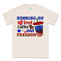 Natural running on iced coffe and freedom Classic Tee - texasbilliewilder