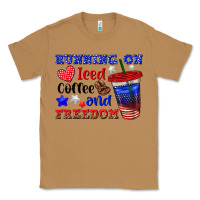Toasted Coconut running on iced coffe and freedom Classic Tee - texasbilliewilder